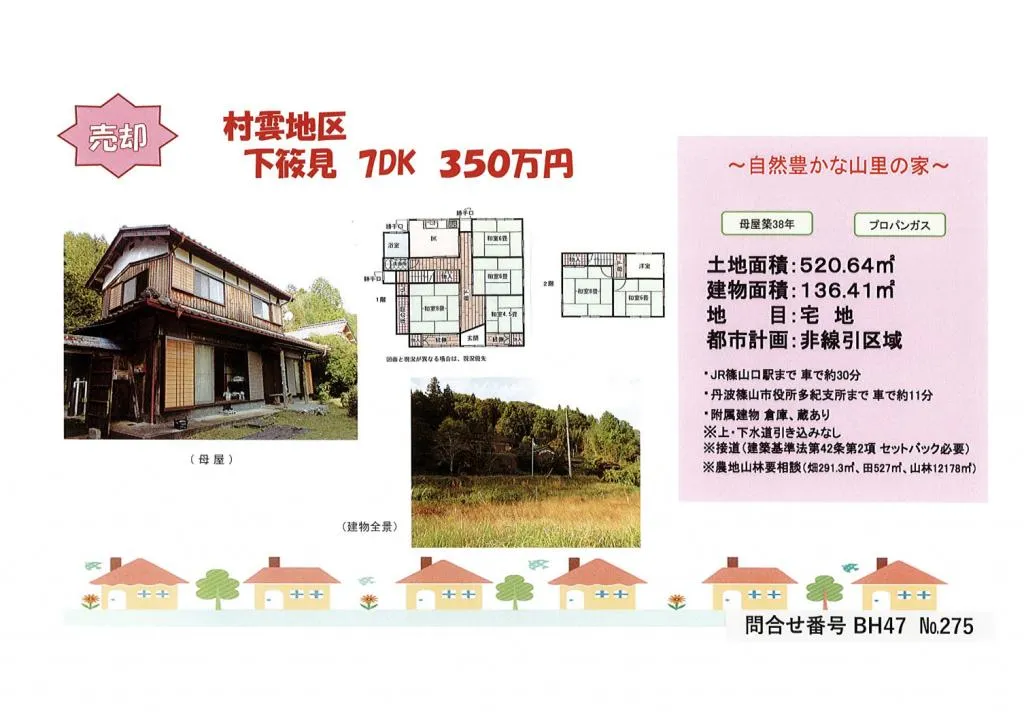 7DK Property Tanbasasayama City Hyogo Prefecture (2)